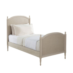 Caroline Wood 18th Century Curved Bed - Twin, White Ivory | Gabriella White - SCH-175881