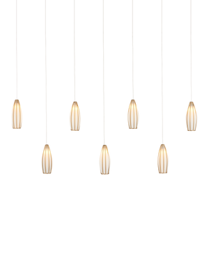 Currey & Co Parish 7-Light Linear Multi-Drop Pendant | 9000-1192