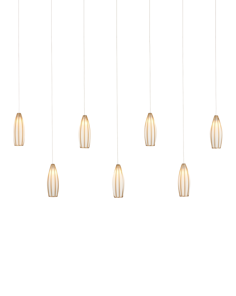 Currey & Co Parish 7-Light Linear Multi-Drop Pendant | 9000-1192