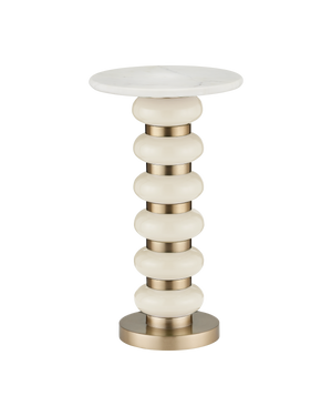 Lambent Peach Drinks Table | Currey & Co - 4000-0282