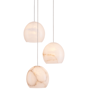 Currey & Co Lazio 3-Light Round Multi-Drop Pendant | 9000-0896