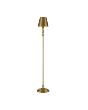 Viaggio Antique Brass Cordless Floor Lamp | Currey & Co - 8700-0001