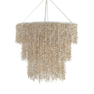 Victoria Natural Winter White Chandelier | Gabriella White - SCH-175456