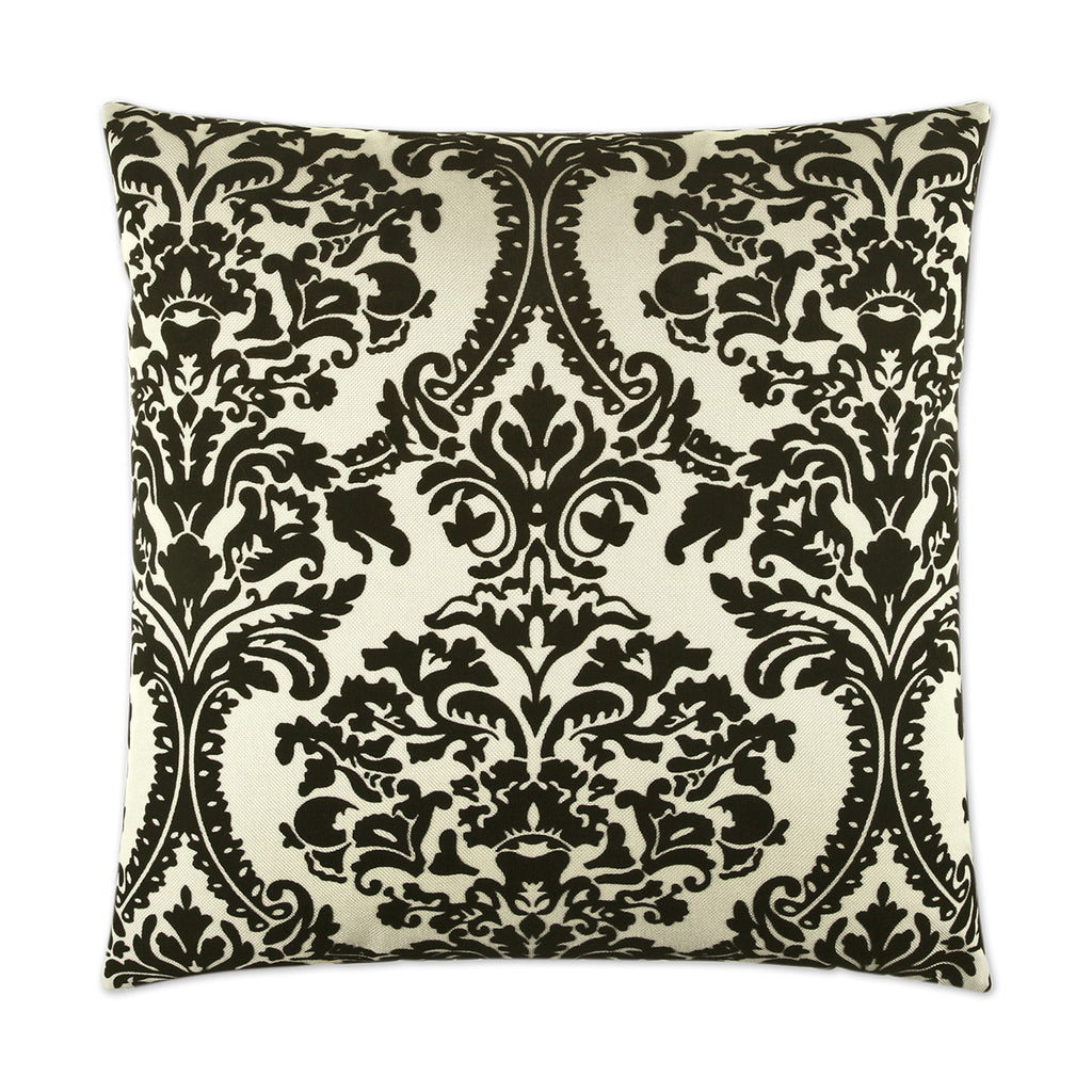 Linetta Decorative Throw Pillow - White/Black | DV Kap
