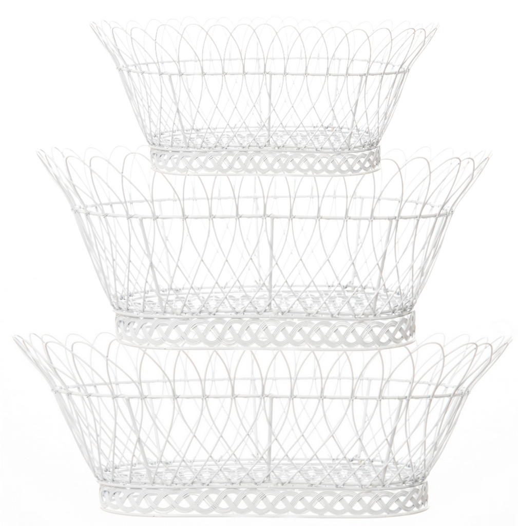 Incredible Oval French Wire Baskets | Enchanted Home - GLA131