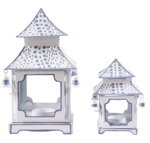 Dot French Blue Pagoda Lantern (4 Sizes)