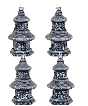 Navy Pagoda Gift Topper