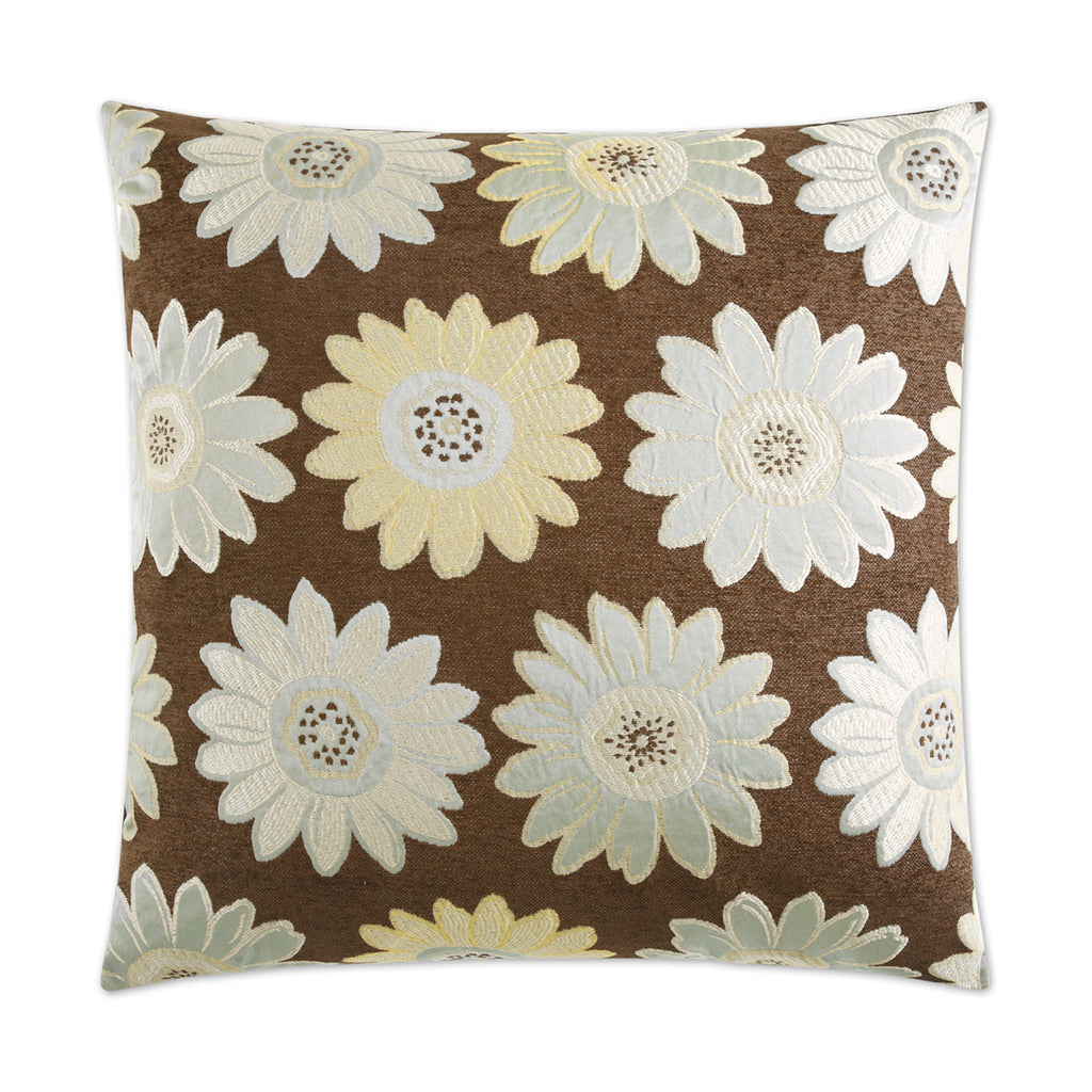Daisy May Decorative Throw Pillow - Aqua | DV Kap