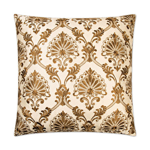 Tavoos Decorative Throw Pillow - Cream | DV Kap