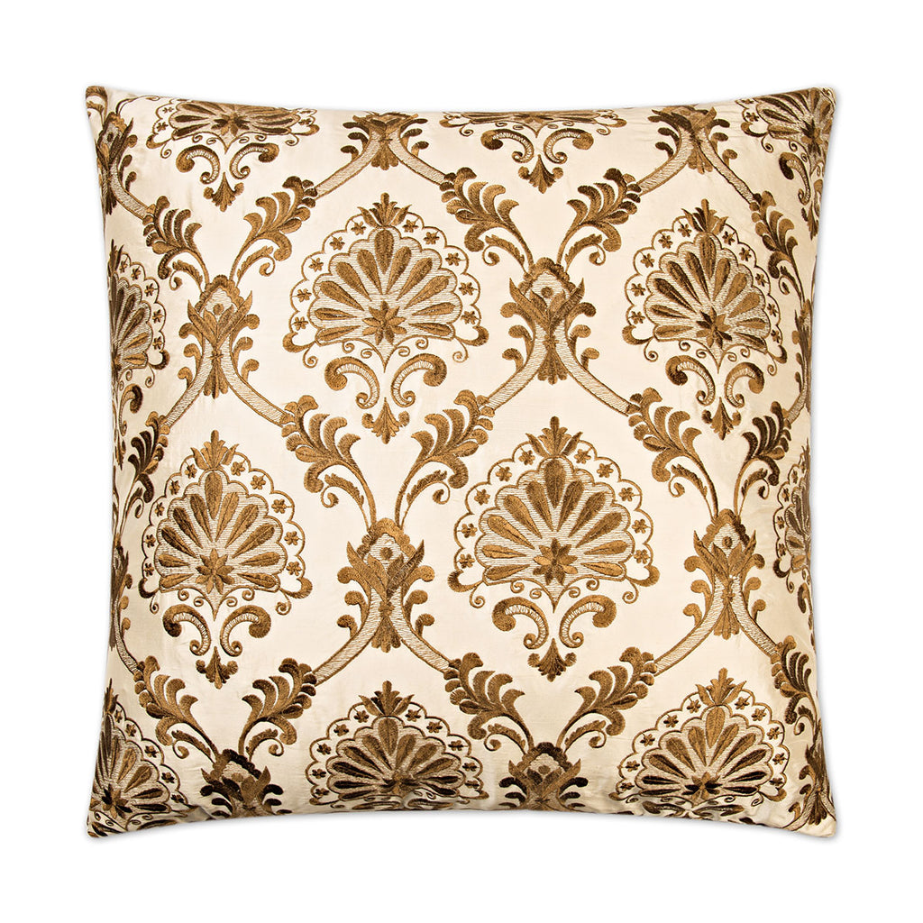 Tavoos Decorative Throw Pillow - Cream | DV Kap