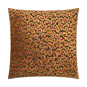 Cheetah Decorative Throw Pillow - Ruby | DV Kap