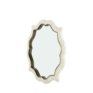 Laurette Quatrefoil Accent Mirror - White | Gabriella White - SCH-175021