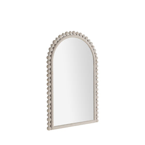 Belle Arch Vanity Mirror - Distressed White | Gabriella White - SCH-175690