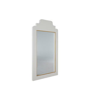 Nora Rectangle Accent Mirror - Faux Shagreen | Gabriella White - SCH-169140