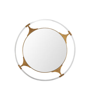 Callisto Circle Accent Mirror - Gilded Gold | Gabriella White - SCH-158195
