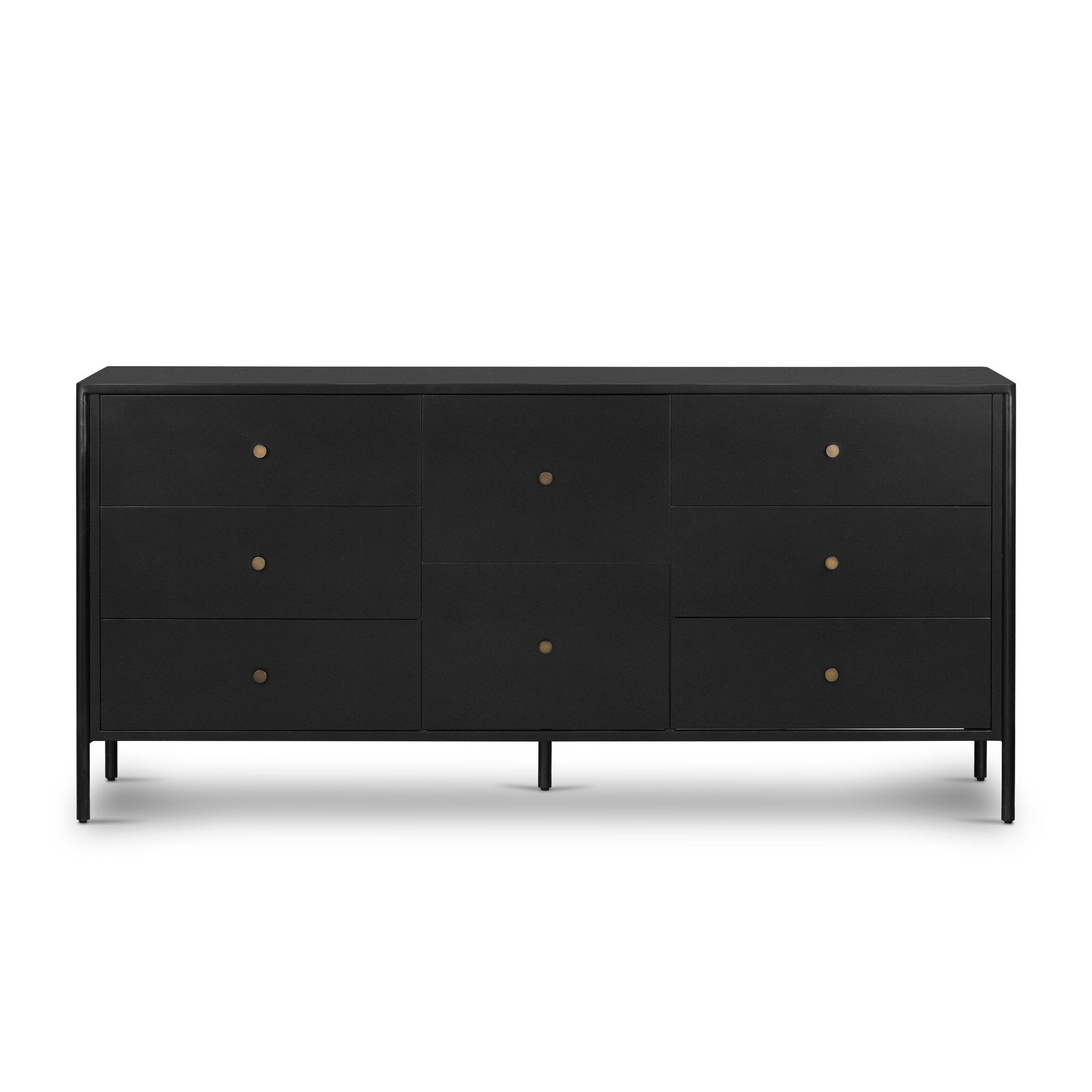 Soto 8 Drawer Dresser - Black - Four Hands Soto 8 Drawer Dresser - Black - Four Hands