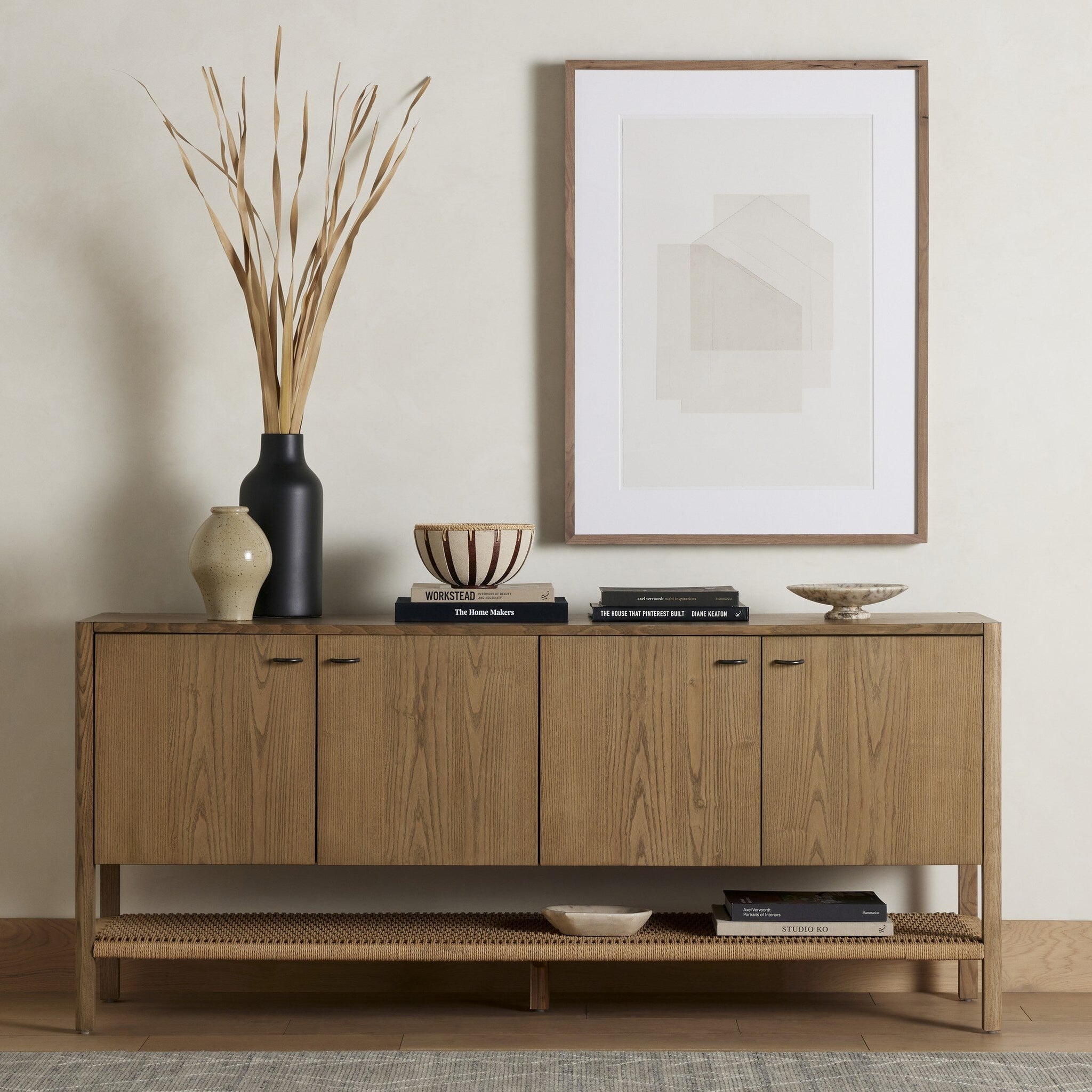 家具 DANESE ALEPPO Zuma Sideboard - Dune Ash Veneer | Four Hands - 228295-001