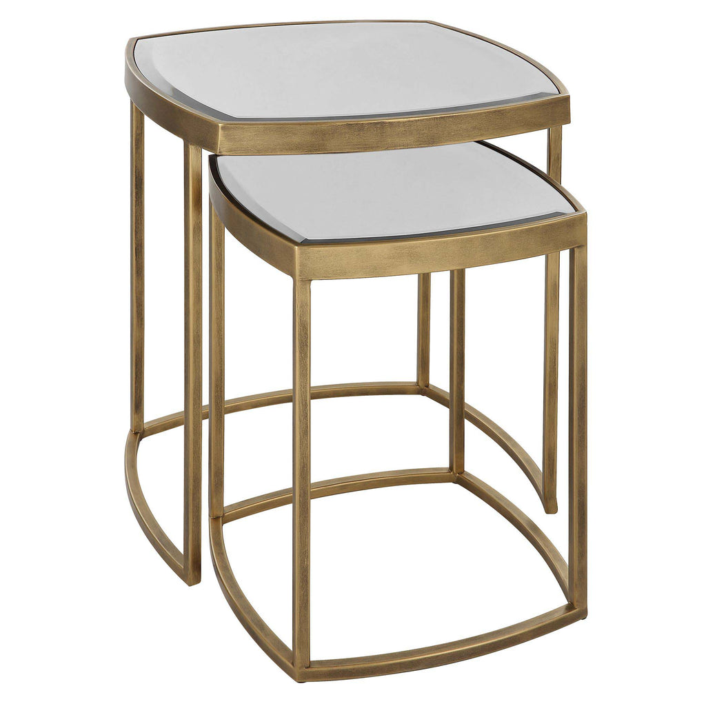 Vista Gold Nesting Tables, Set Of 2 | Uttermost - 22957