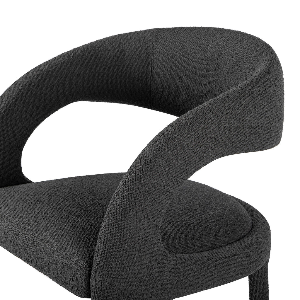 Hawkins Bar + Counter Stool - FIQA Boucle Charcoal | Four Hands ...