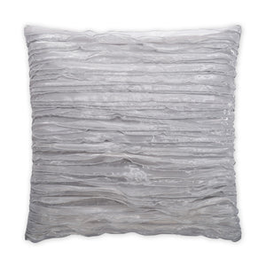 Ruffles Decorative Throw Pillow - Silver | DV Kap