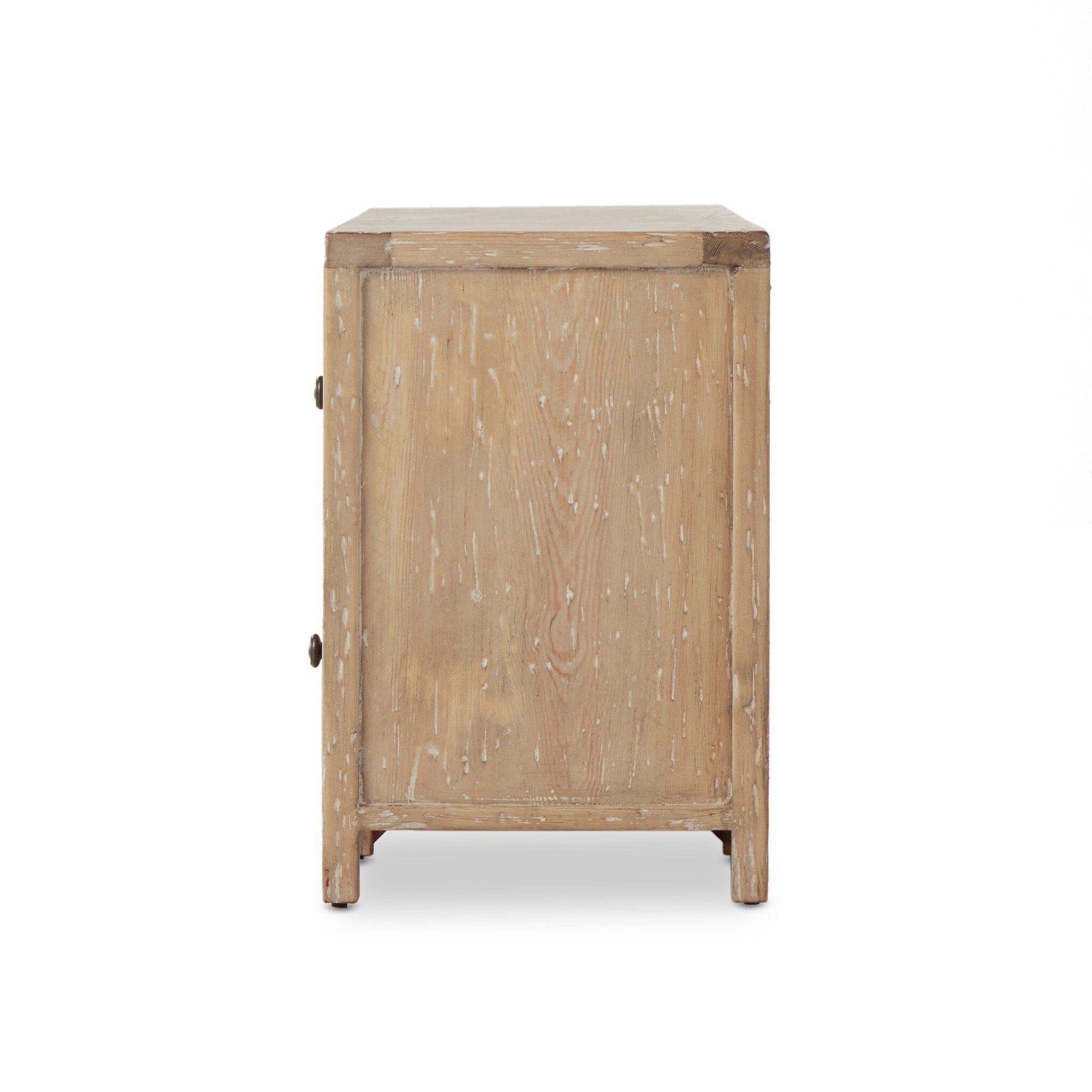 Gaines Media Console - Aged Light Pine | Four Hands - 233546-002