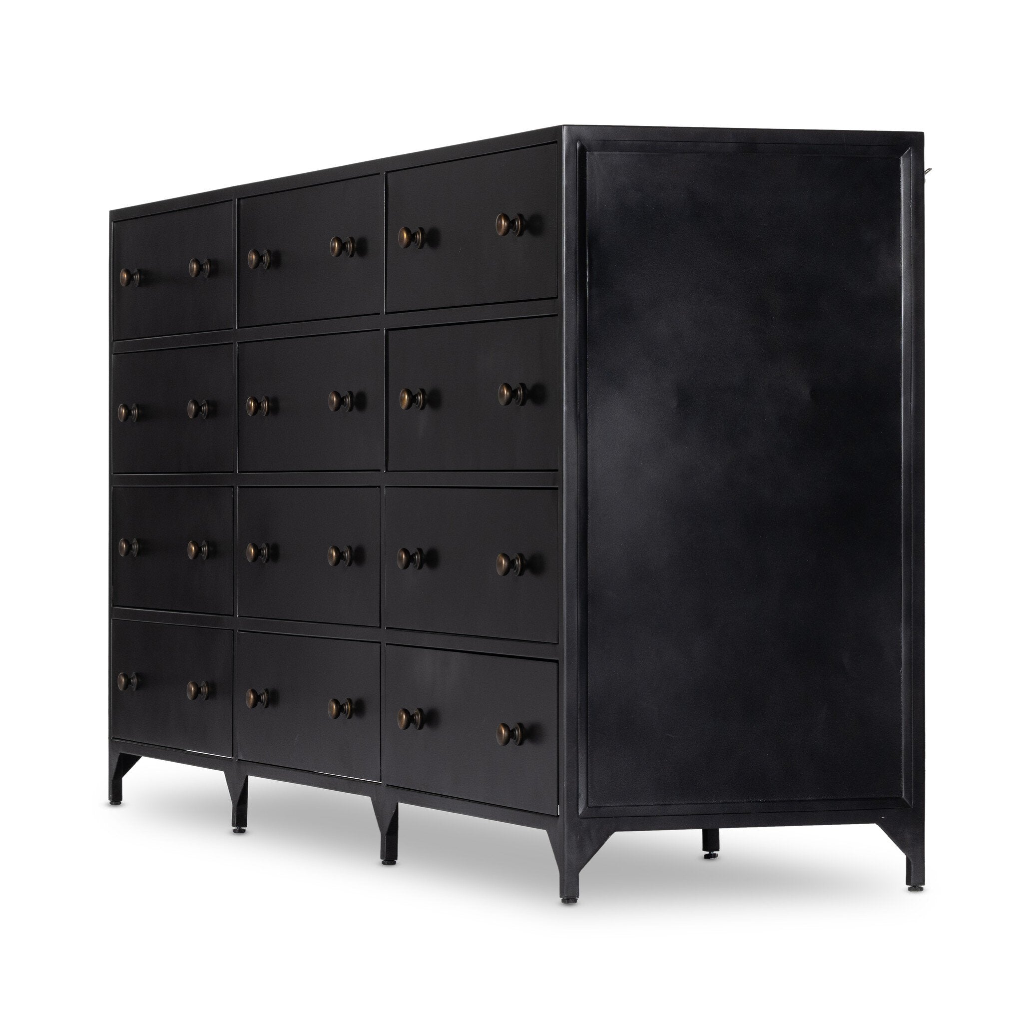 black metal dresser Four Hands Belmont 12 Drawer Dresser