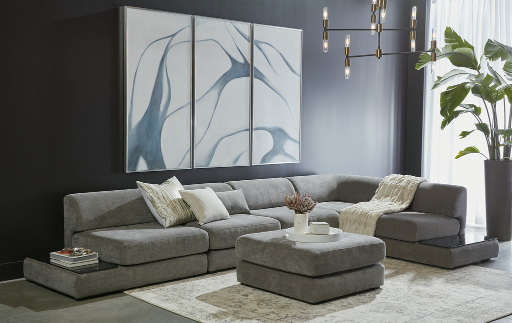 Meditation (Set Of 3) - 30" X 60" - Silver Floater Frame | Sunpan Furniture - A0366