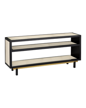Deanna Console Table - Brown | Currey & Co - 3000-0318
