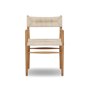 Lomas Outdoor Dining Armchair - Vintage White | Four Hands - 237629-001