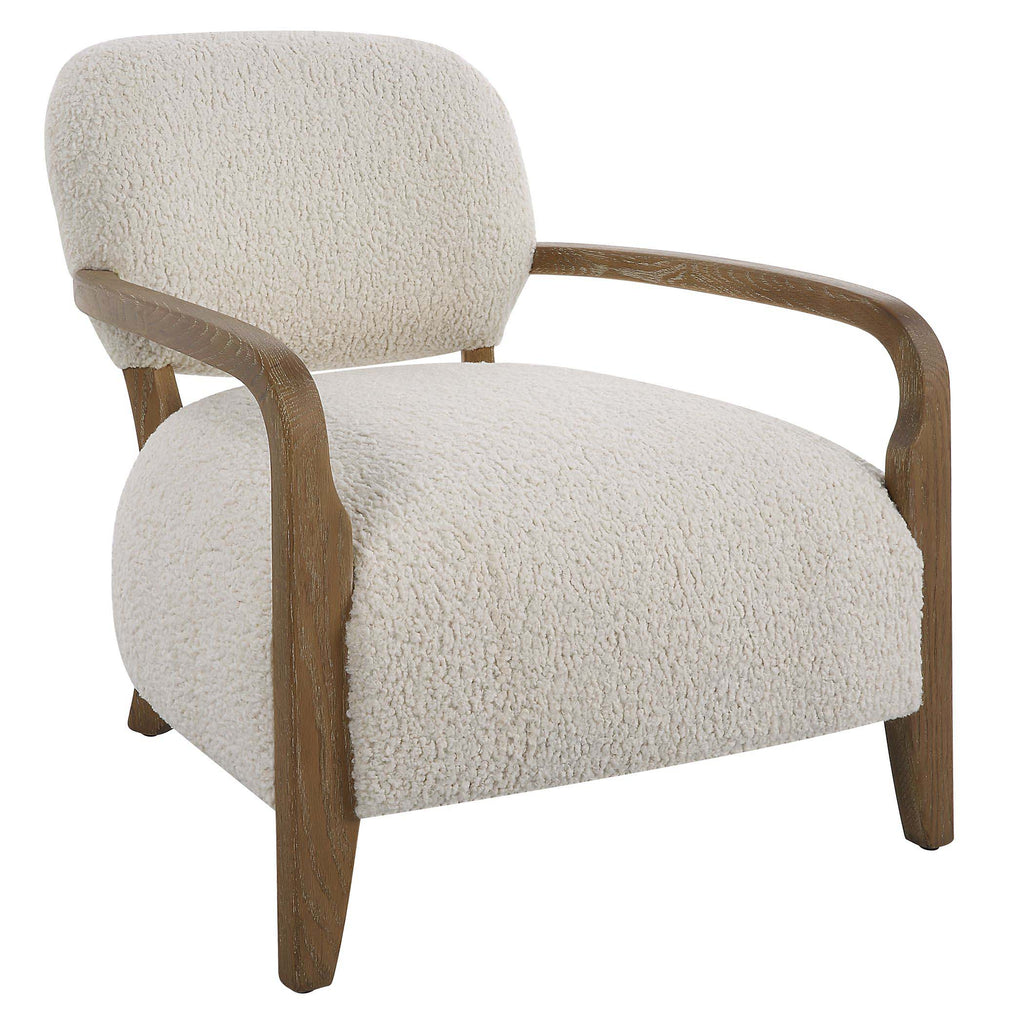 Telluride Natural Shearling Accent Chair | Uttermost - 23772