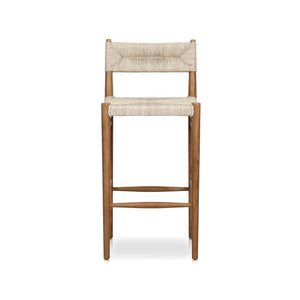 Lomas Bar + Counter Outdoor Stool - Vintage White - 42"H | Four Hands - 237996-001