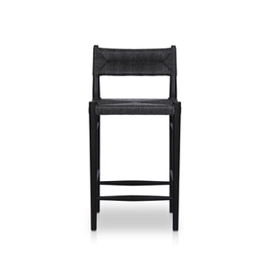 Lomas Bar + Counter Outdoor Stool - Vintage Coal - 38"H | Four Hands - 237996-005