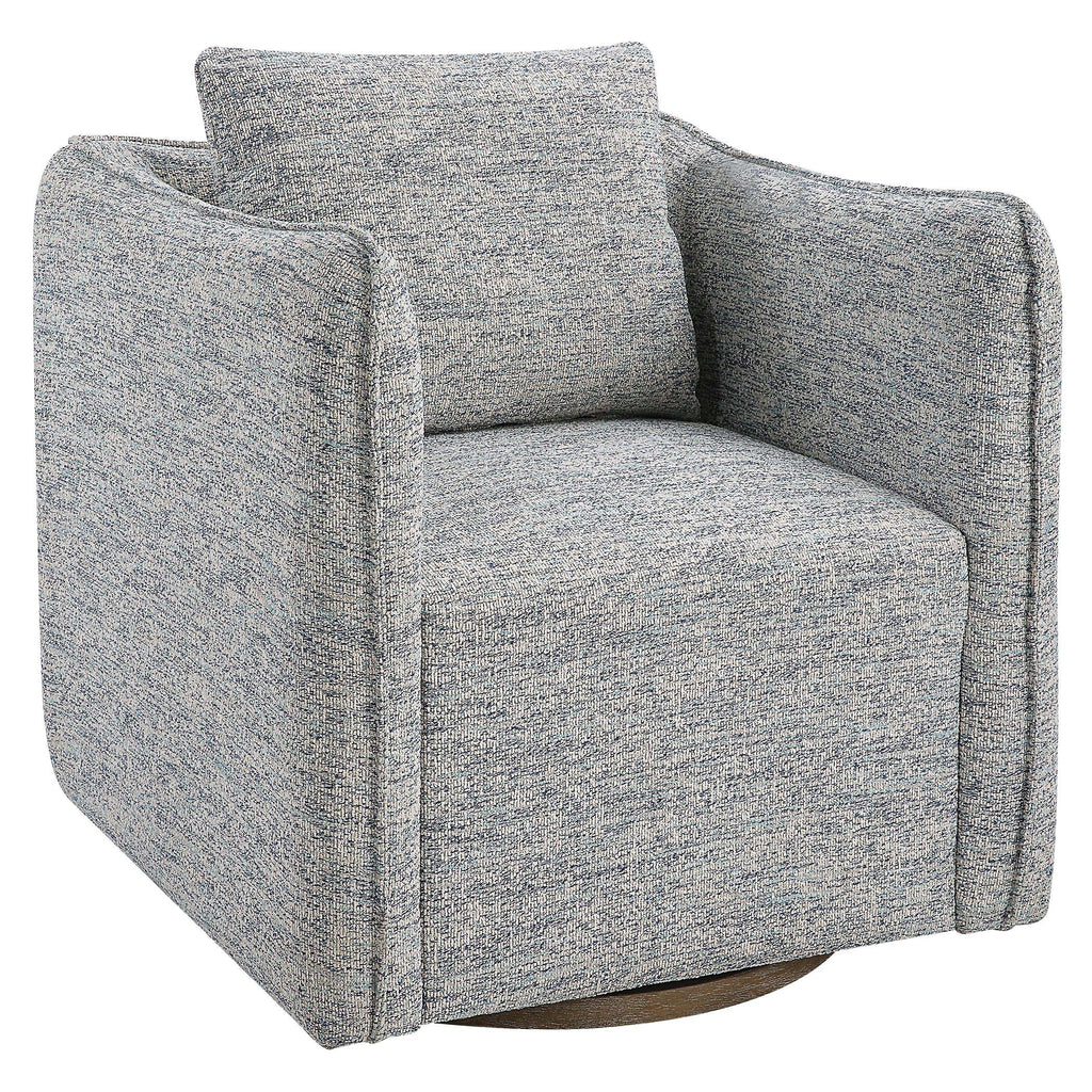 Corben Blue Swivel Chair | Uttermost - 23820