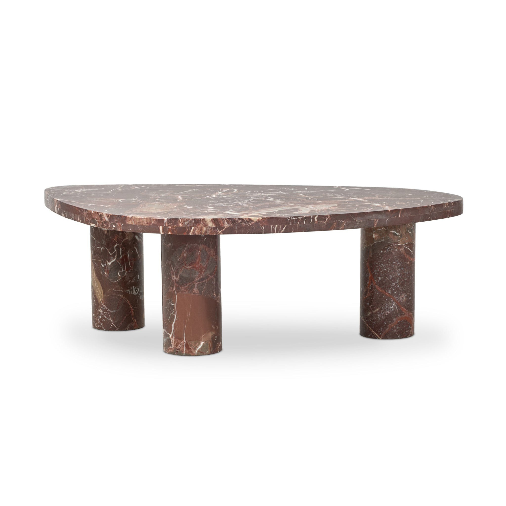Zion Nesting Coffee Table - Merlot Marble | Four Hands - 239699-001