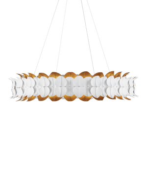 Aventine Chandelier - White | Currey & Co - 9000-1253