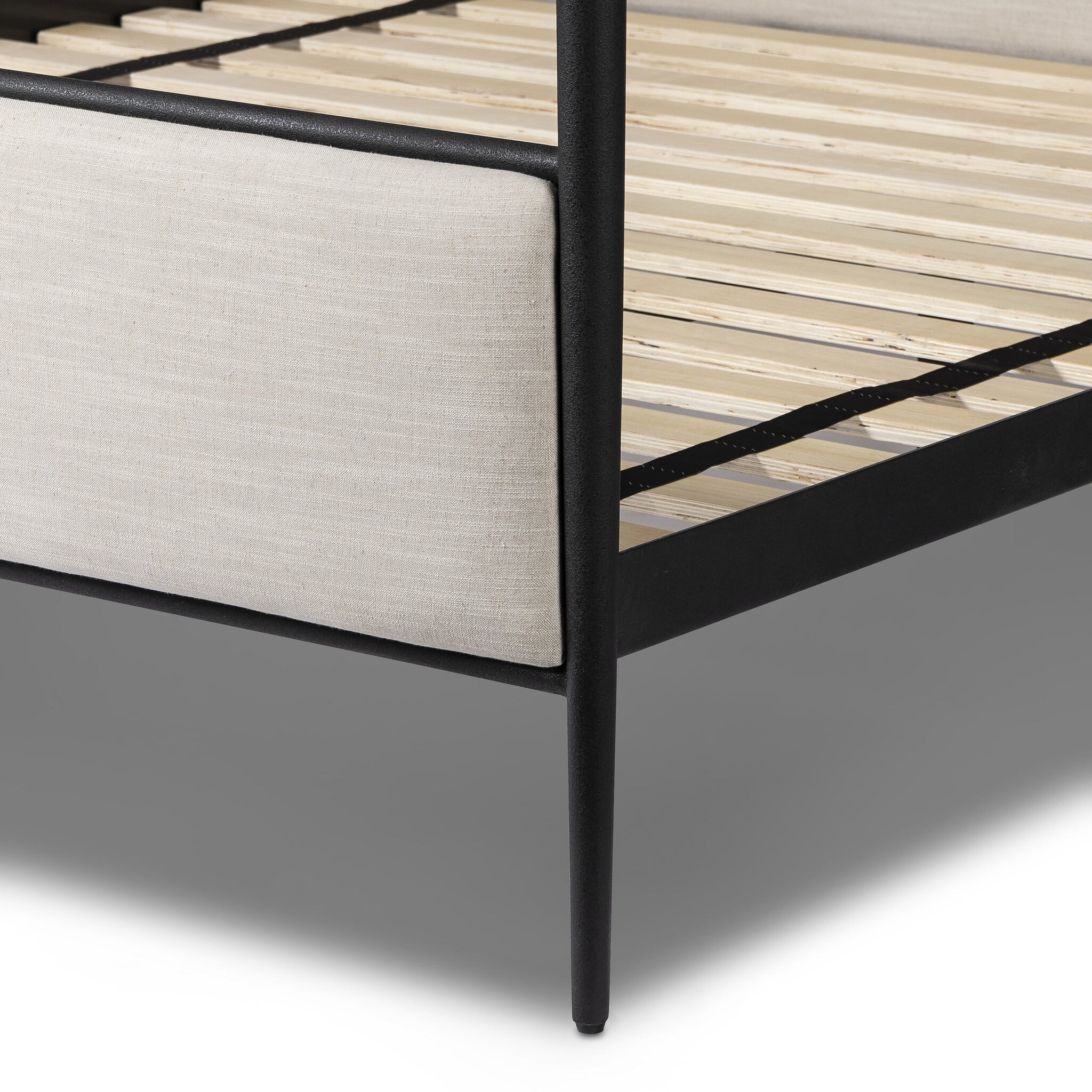 Xander Canopy King Bed - Savoy Parchment | Four Hands - 240884-002