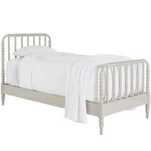 Jennifer Wood Distinct Spindle Bed - Twin, White | Gabriella White - SCH-175597