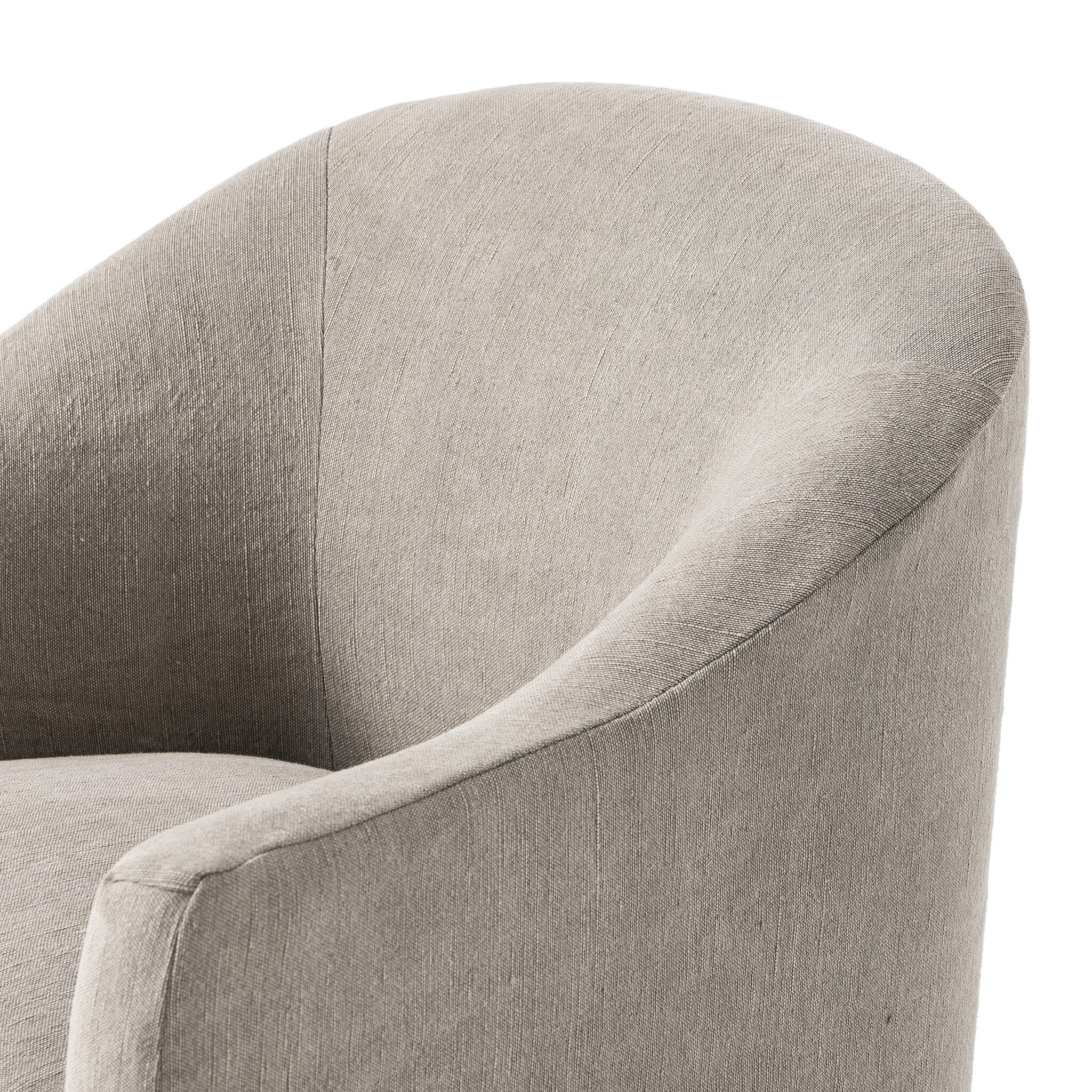 Cove Dining Chair With Casters - Heather Twill Stone | Four Hands