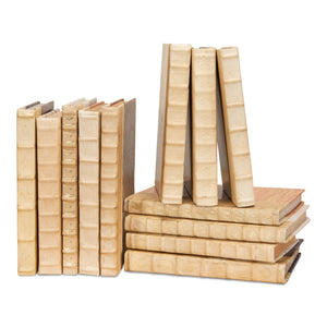 White Leather & Paper Books S/24 | Sarreid Ltd - 24902