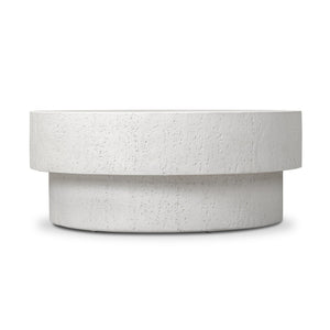 Kesia Outdoor Coffee Table - Coarse Ivory Concrete | Four Hands - 250830-001