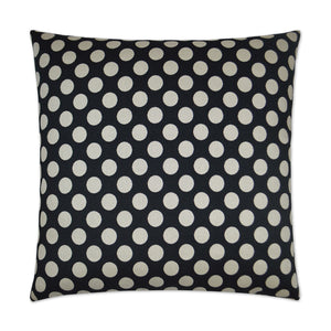 Polka Dots Decorative Throw Pillow - Black | DV Kap