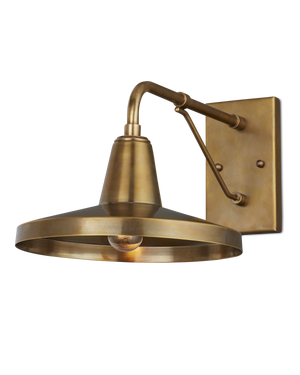 Mariner Brass Outdoor Wall Sconce | Currey & Co - 5500-0055