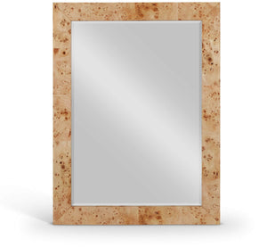 Cresthill Natural Burl Wood Frame Mirror | Meridian Furniture - 269-M