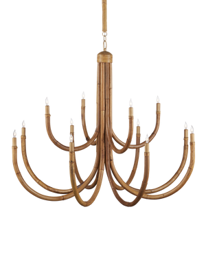 Samsara Large Chandelier - Brown | Currey & Co - 9000-1266