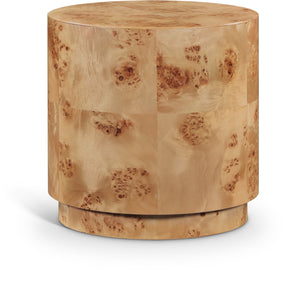 Burl Natural Wood End Table | Meridian Furniture - 270-E