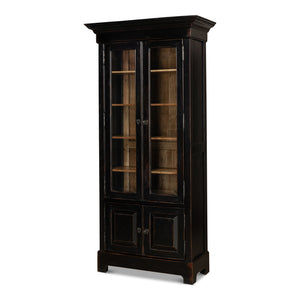 Bookcase In Ebony Finish | Sarreid - 27160