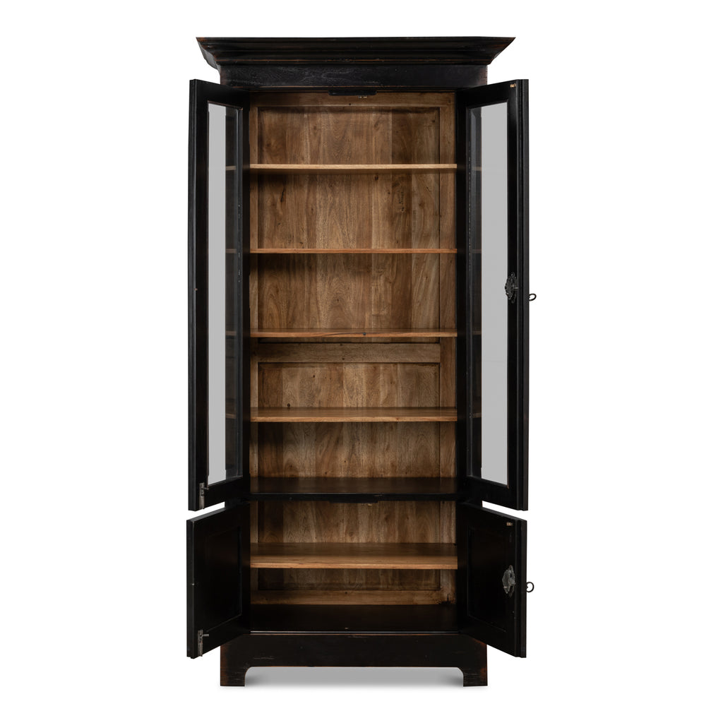 Bookcase In Ebony Finish | Sarreid - 27160
