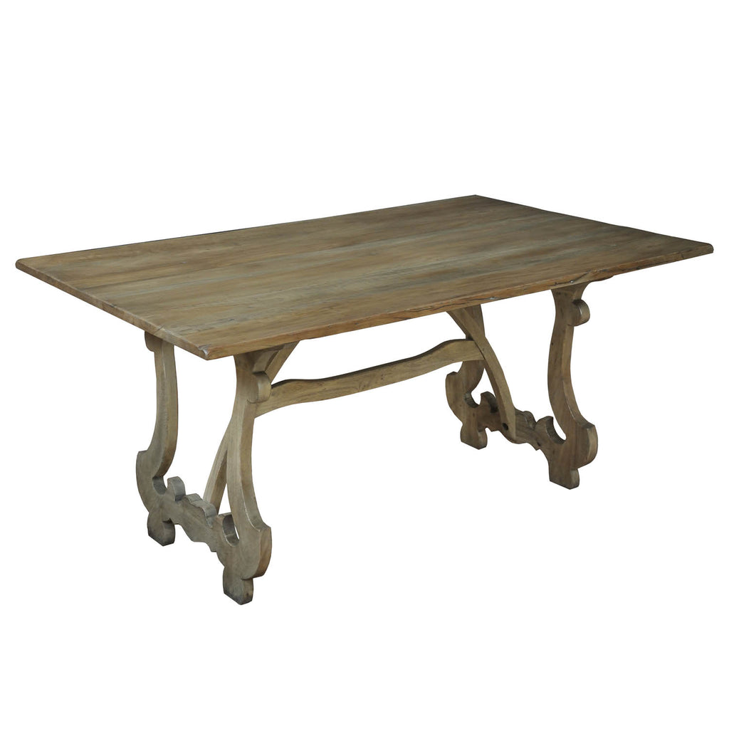 Calambac Dining Table Driftwood Finish | Sarreid Ltd - 78-155-1