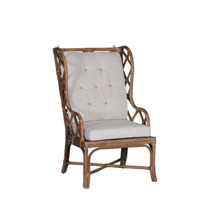 Watson Natural Rattan Open-Weave Chair - Antique Cream | Gabriella White - SCH-150185