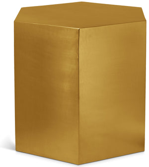 Hexagon Gold Iron End / Side Table | Meridian Furniture - 292-ET